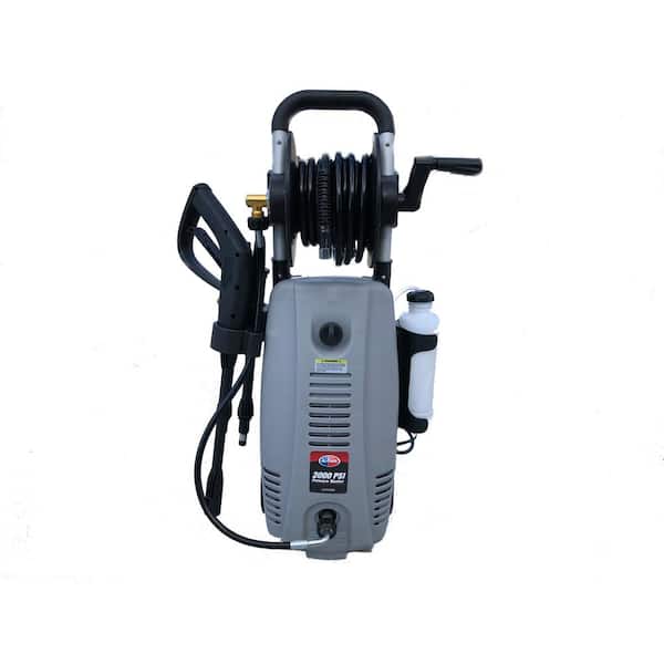 All Power APW5006 2000 PSI 1.6 GPM Electric Pressure Washer with Hose Reel for Buildings, Walkway, Vehicles and Outdoor Cleaning - 1