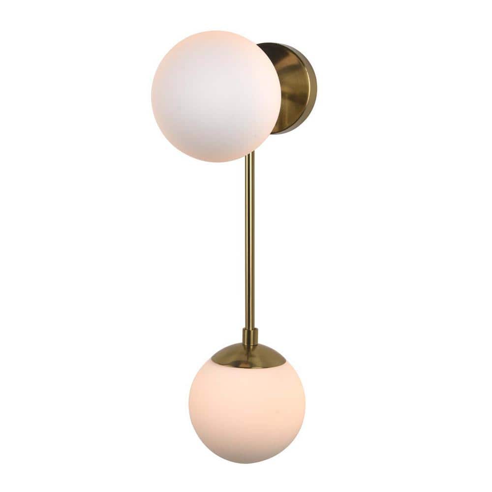 Duo Brushed Brass LED Sconce price history on PriceWatchPro