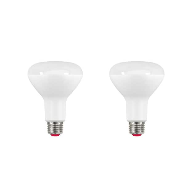 EcoSmart 65-Watt Equivalent BR30 Dimmable CEC Smart Wireless LED Light Bulb Tunable White (2-Pack)