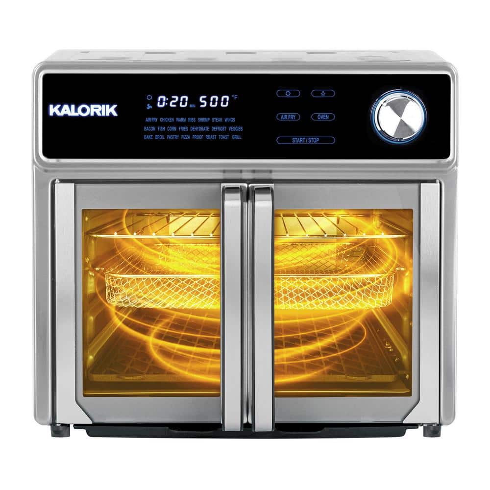 Kalorik 26 Quart Stainless Steel Digital Air Fryer Oven Grill