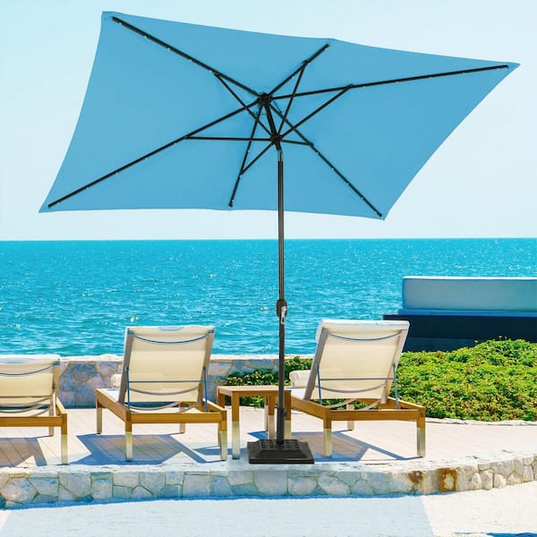 bright blue patio umbrella PatioKingdom 15FT Large with Base, Double Sided Rectangular Outdoor Umbrella with Sturdy Fiberglass Ribs, Market Umbrella for Pool,Garden,Backyard,Deck (Royal blue, 15FT) : Patio, Lawn & Garden 26 LED Rib Lights and a central hub light powered by solar rechargeable batteries provide ambient mood lighting JEAREY 9FT Outdoor Patio Umbrella