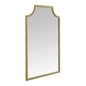 Aimee 28 in. W x 38 in. H Framed Novelty/Specialty Bathroom Vanity Mirror in Soft Gold
