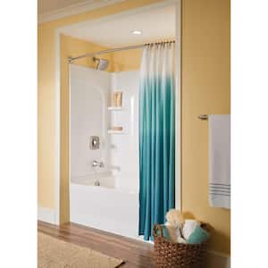 Conway Single Handle 1-Spray Tub and Shower Faucet 1.75 GPM with Valve in. Spot Resist Brushed Nickel (Valve Included)