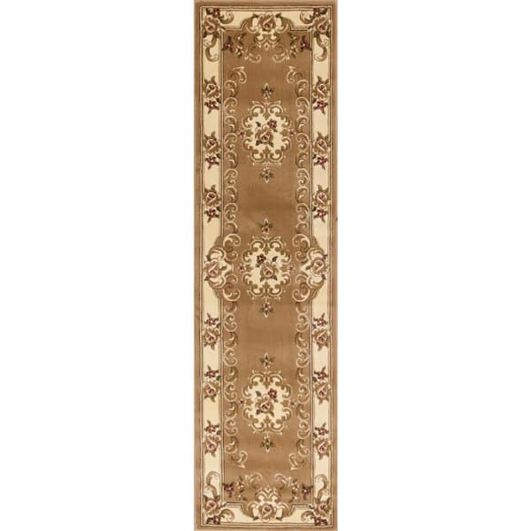 MILLERTON HOME Traditional Morrocan Beige/Ivory 2 ft. x 8 ft. Runner Rug