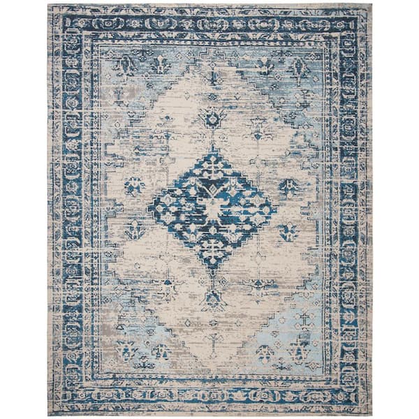 SAFAVIEH Classic Vintage Blue 8 ft. x 10 ft. Oriental Area Rug