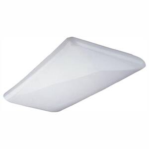 2 foot Fluorescent Designer Cloud Ceiling Fixture with White Euro-Style Acrylic Lens