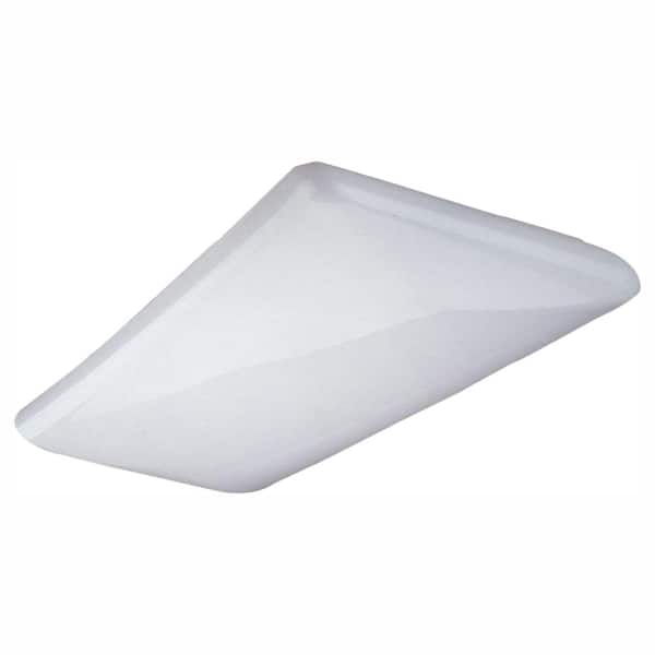 NICOR 2 foot Fluorescent Designer Cloud Ceiling Fixture with White Euro-Style Acrylic Lens