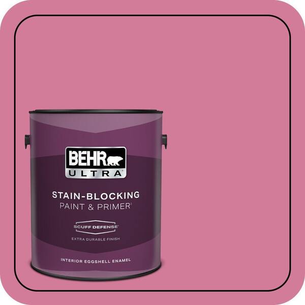 BEHR ULTRA 1 gal. #P130-5 Little Bow Pink Extra Durable Eggshell Enamel Interior Paint & Primer