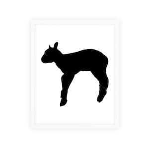 Black and White Nature Series Framed Animal Art Print 22 in. x 18 in.