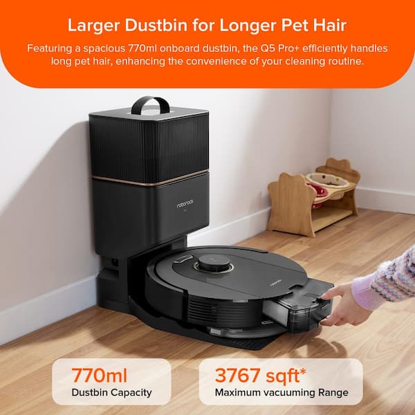 roborock Q5 Pro Robot Vacuum and Mop Combo, 5500Pa Suction, DuoRoller  Brush, LiDAR Navigation, Robotic Vacuum Cleaner with 240 min Runtime, Smart  No-Go Zone, Perfect for Pet Hair - Yahoo Shopping