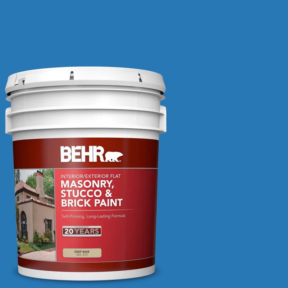 5 gal. #P500-6 Deep River Flat Interior/Exterior Masonry, Stucco and Brick 
