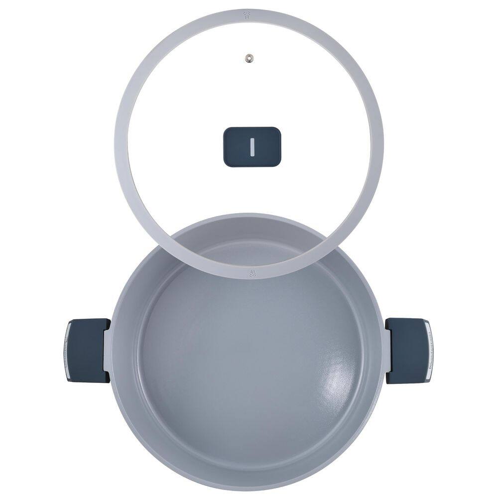 14" Non-Stick Aluminum Everyday Pan with Ceramic Coating and Lid