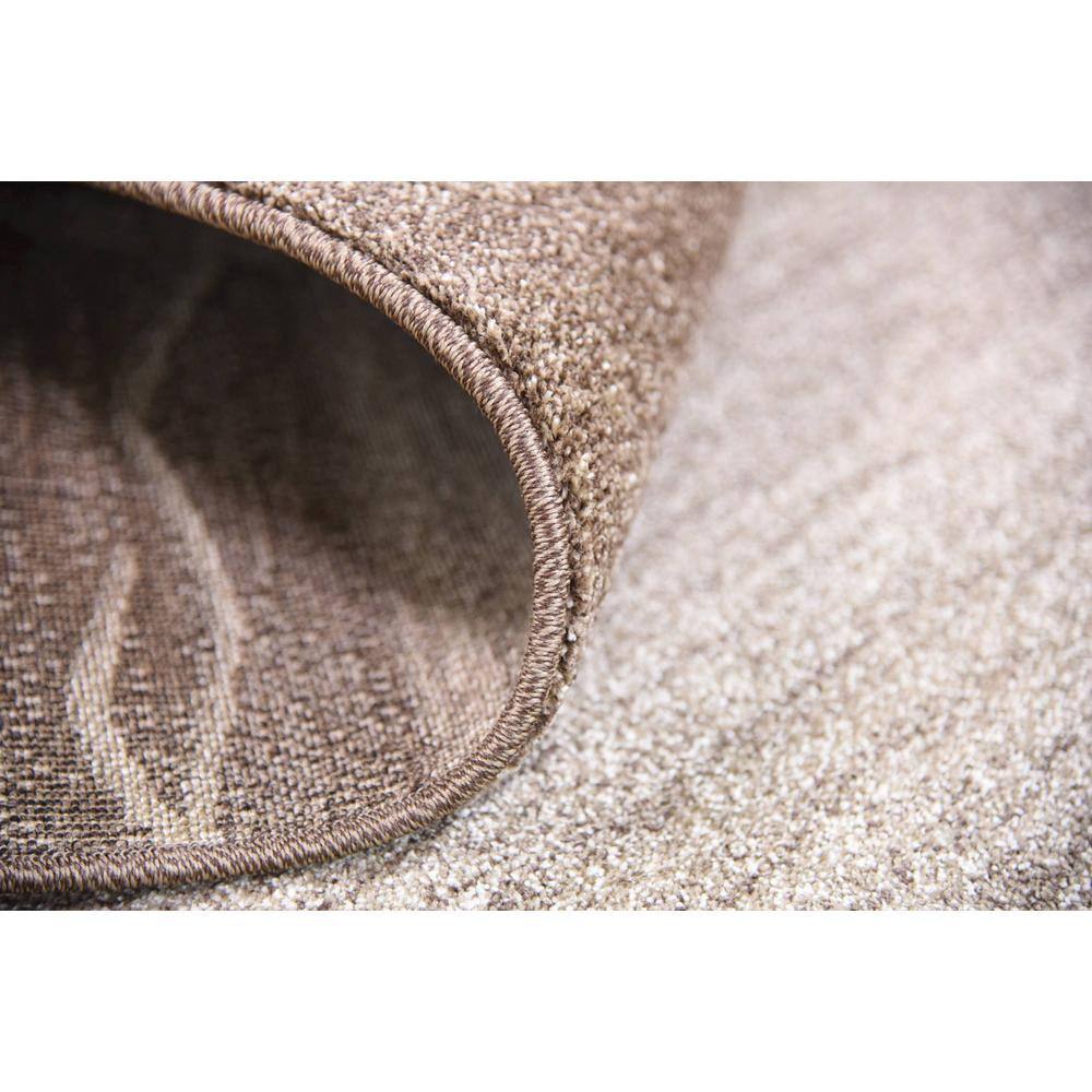 Brown Rectangular Tufted Washable Reversible 9' x 12' Rug