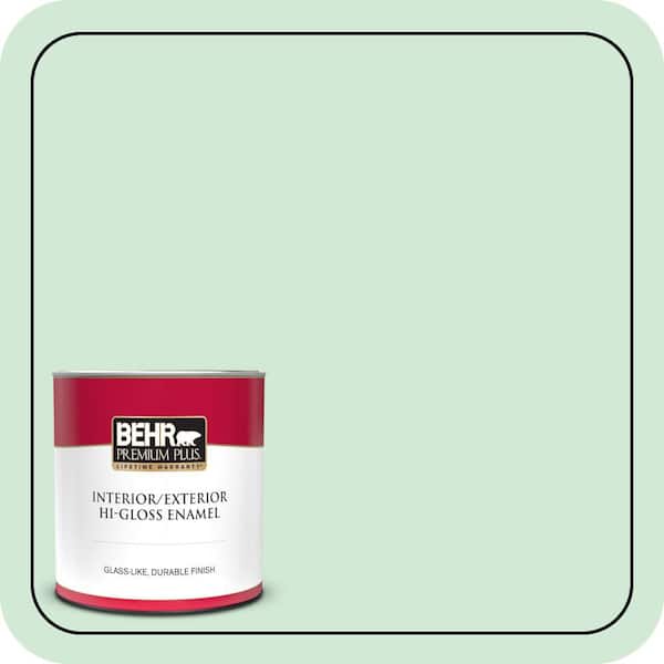 BEHR PREMIUM PLUS 1 qt. #460C-3 Venetian Pearl Hi-Gloss Enamel Interior/Exterior Paint & Primer