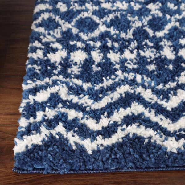 Blue Cream Off White Small Extra Large Soft Pattern Shaggy Floor Mat Rug  Cheap