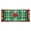 FANMATS Chicago Bears 3 ft. x 6 ft. Football Field Rug Runner Rug 7347 -  The Home Depot