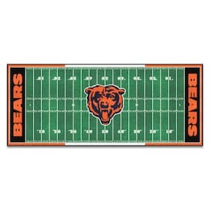 Chicago Bears 3 ft. x 6 ft. Football Field Rug Runner Rug