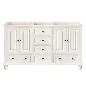 Thompson 60 in. W x 21 in. D x 34 in. H Vanity Cabinet in French White