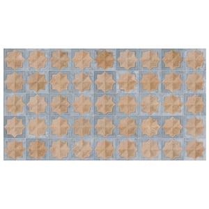 Tetuan Astre Cotto Blue 12-1/8 in. x 21-7/8 in. Porcelain Wall Tile (13.02 sq. ft./Case)