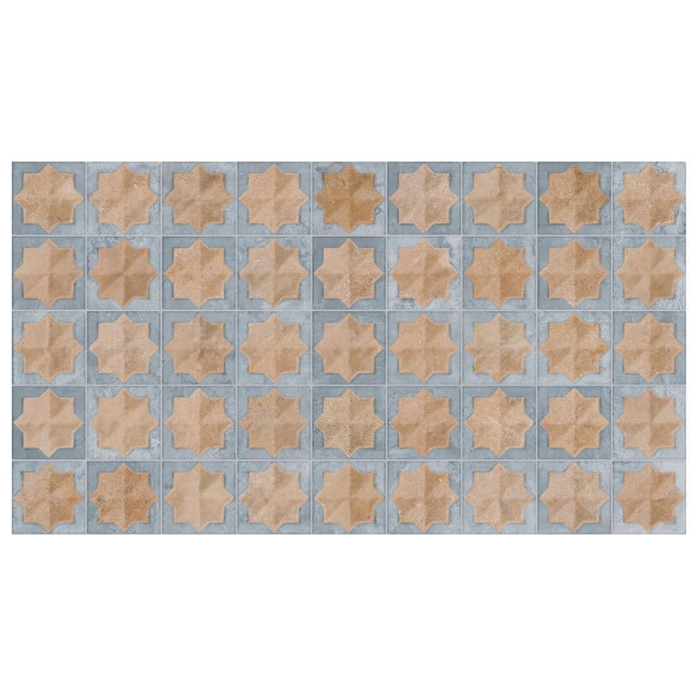 Tetuan Astre Cotto Blue 7-1/4 in. x 6 in. Porcelain Wall Take Home Tile Sample price history on PriceWatchPro