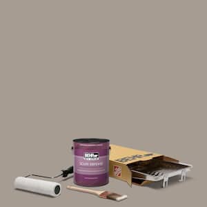 1 gal. #N200-4 Rustic Taupe Extra Durable Eggshell Enamel Interior Paint and 5-Piece Wooster Set All-in-One Project Kit