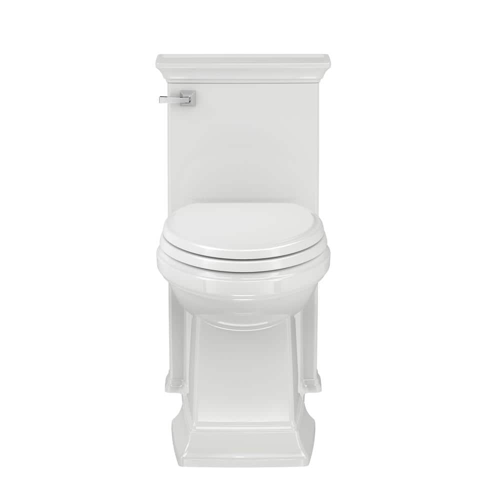 White High Efficiency Elongated One-Piece Toilet with Seat
