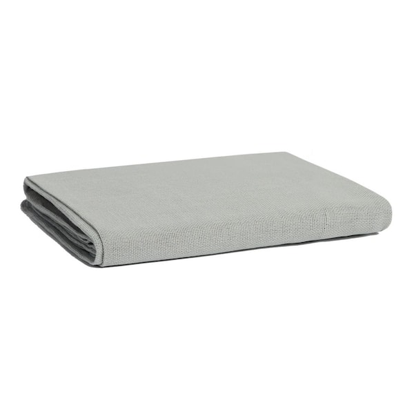 Lintex Gauze 52 in. x 70 in. Lunar Rock Solid 100% Cotton Tablecloth