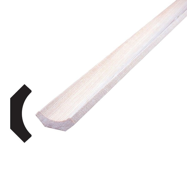Alexandria Moulding 9/16 in. x 1-1/2 in. x 96 in. Mixed Grain Hemlock Cove Moulding