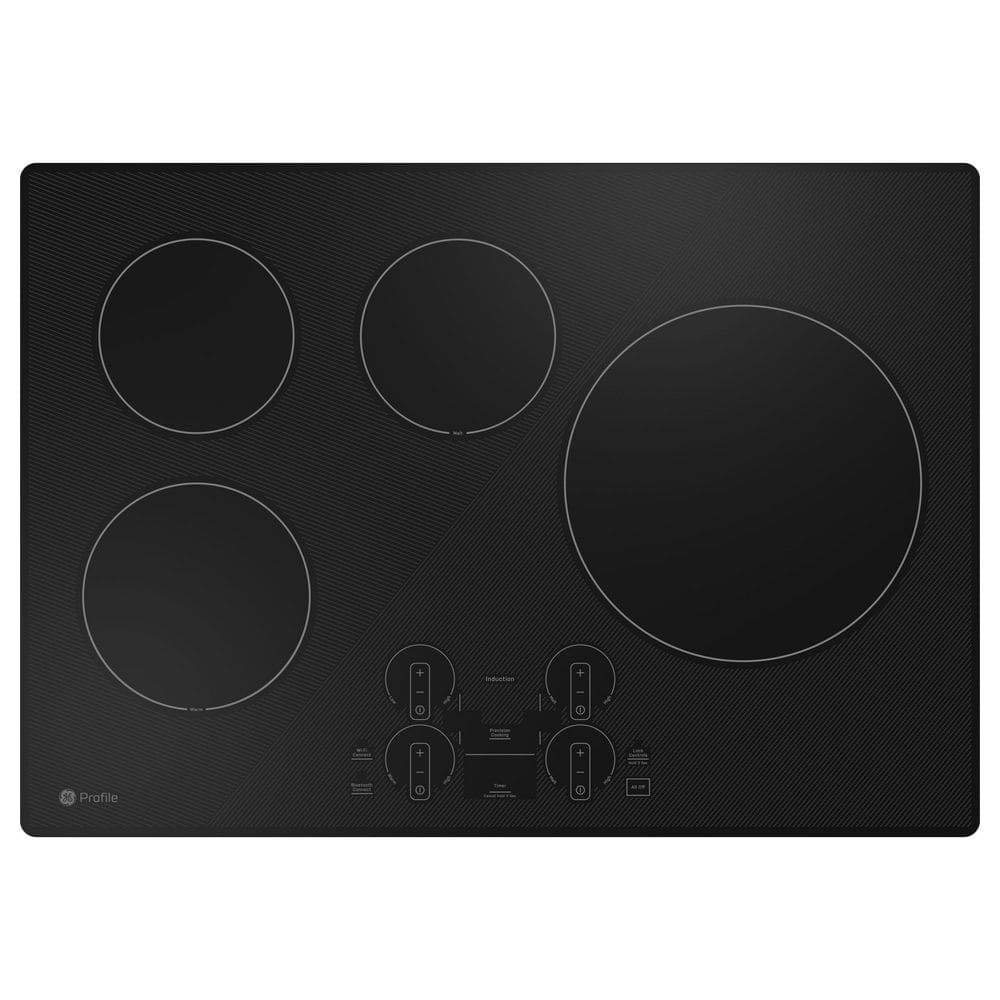 Profile 30 in. Smart Smooth Induction Touch Control Cooktop in Black with 4 Elements