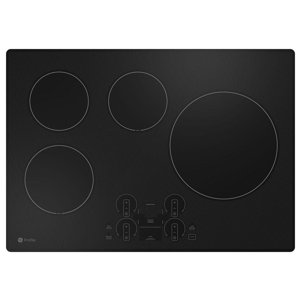 Black 30" Induction Cooktop with Touch Control and 4 Burners