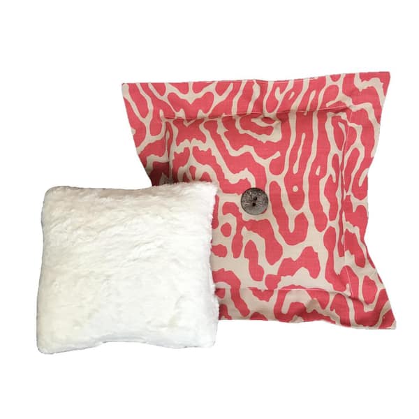 raspberry colored throw pillows