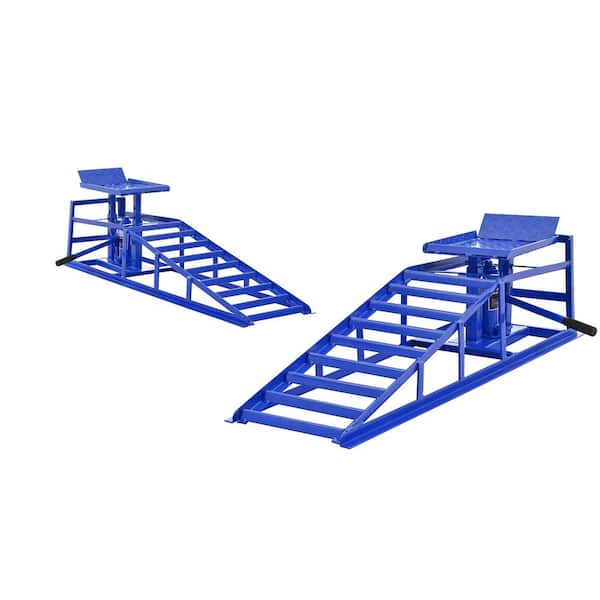 5 Ton Auto Car Truck Service Ramps Lifts Garage Car Lift Hydraulic Ramps Hydraulic Lift Repair Frame Lift (2-Pack)