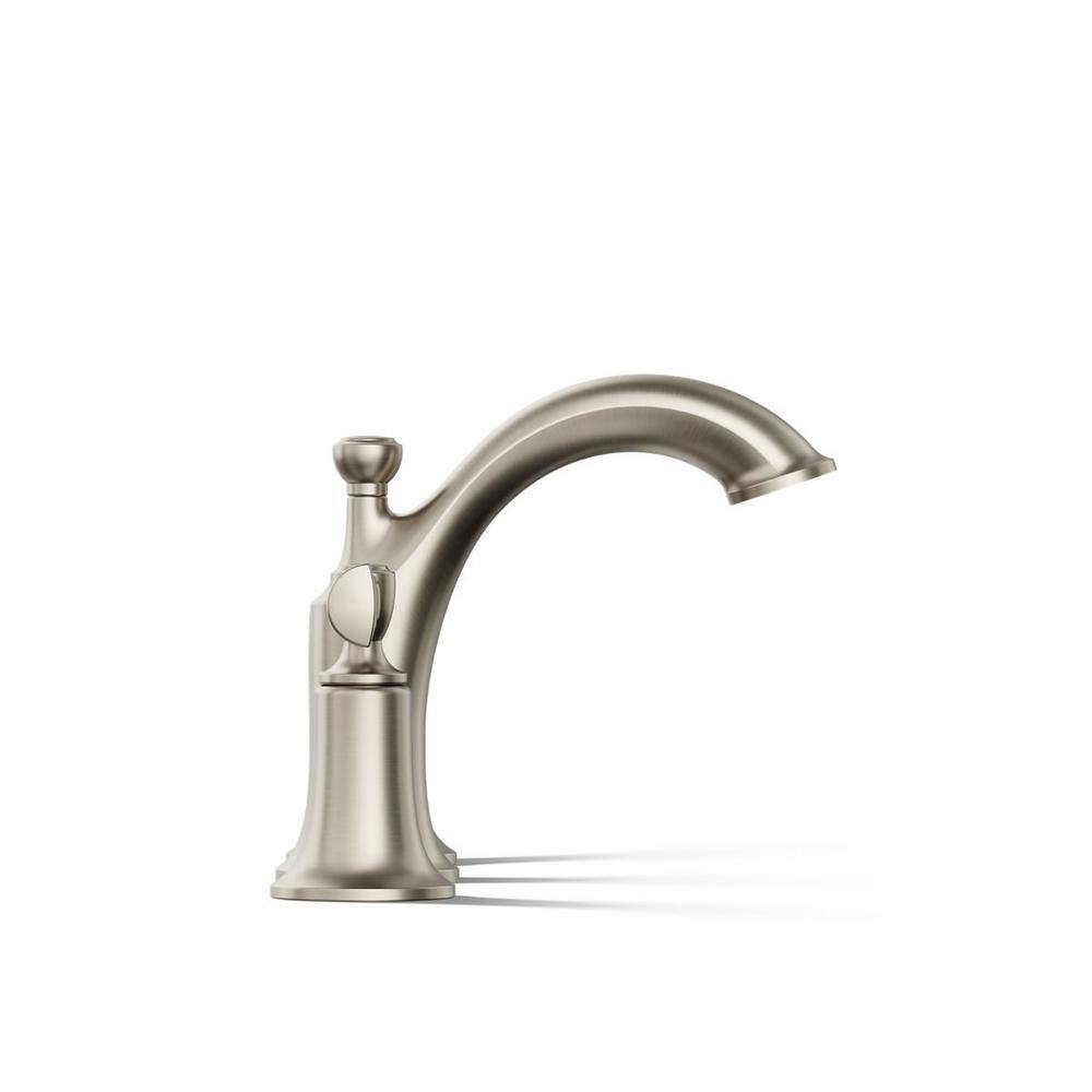 Vibrant Brushed Nickel Double Handle Widespread Faucet