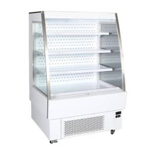 12.3 Cu. Ft. Commercial Open Air Refrigerator Merchandiser in White