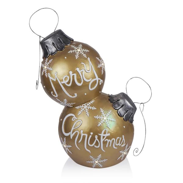 アスティエ　クリスマスオーナメント　MI AMOR GOLD FACE 80 Pack Gingerbread Forest Shatterproof Ball Ornaments by Ashland