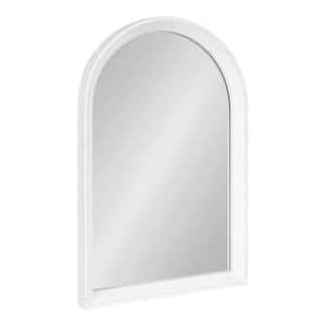 Hartman 30.00 in. H x 20.00 in. W Arch Wood Framed White Mirror