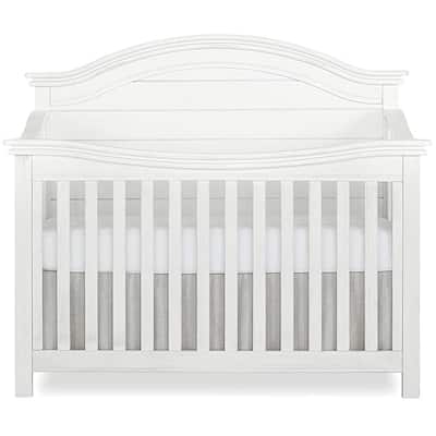 Belmar Weathered White Curve 5-in-1 Convertible Crib