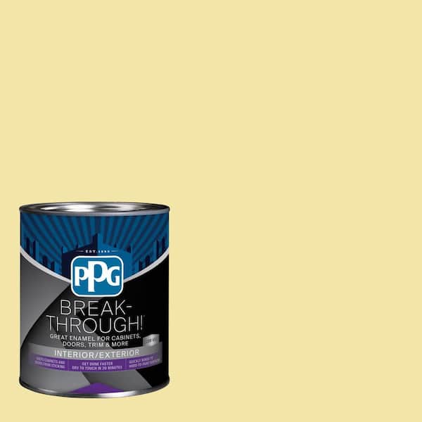 Break-Through! 1 qt. PPG1214-4 Butterfly Bush Satin Door, Trim & Cabinet Paint
