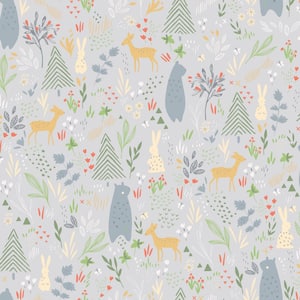 28.29 sq.ft. Spring Forest Pals Peel and Stick Wallpaper
