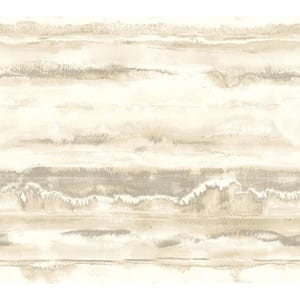 Cream High Tide Unpasted Paper Matte Wallpaper, 27 in. by 27 ft.