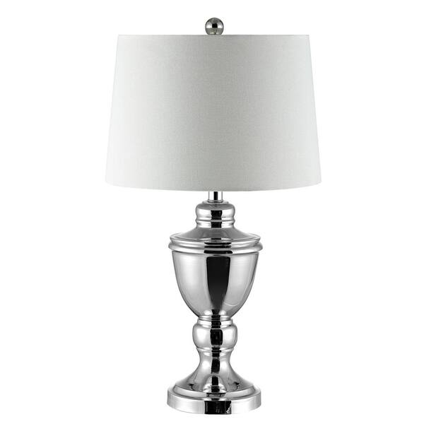 Aap Rimpels Niet verwacht SAFAVIEH Ressa 27 in. Polished Nickel Table Lamp TBL4225A - The Home Depot