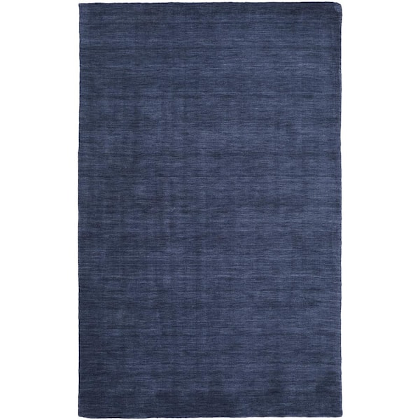 HomeRoots 4 x 6 Blue Solid Color Area Rug