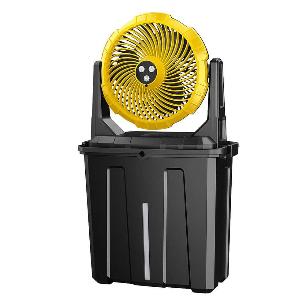 Portable Misting Fan with 9L Water Bucket 10 Inch Cooling Outdoor Floor Fan 3 Wind Speeds 3 Spray Modes USB Powered price history on PriceWatchPro