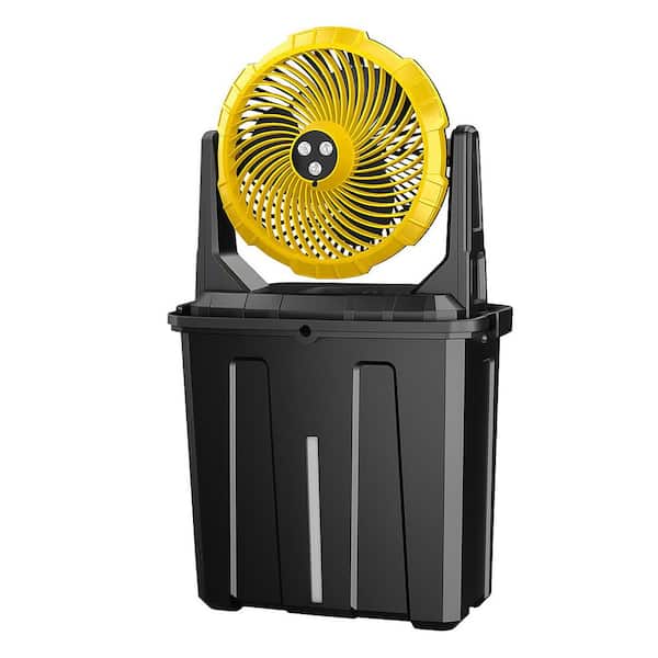 Mist Bucket Justincity Portable Misting Fan with 9L Water Bucket 10 Inch Cooling ...