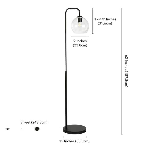 Harrison arc black 2024 floor lamp