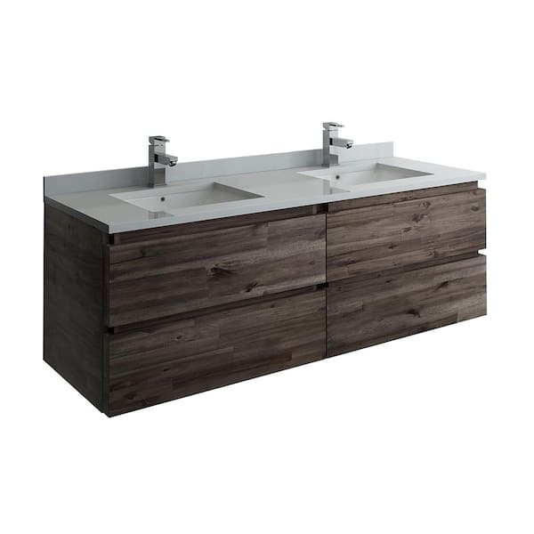 Fresca Formosa 60 In Modern Double, Home Depot 60 Inch Double Vanity Top