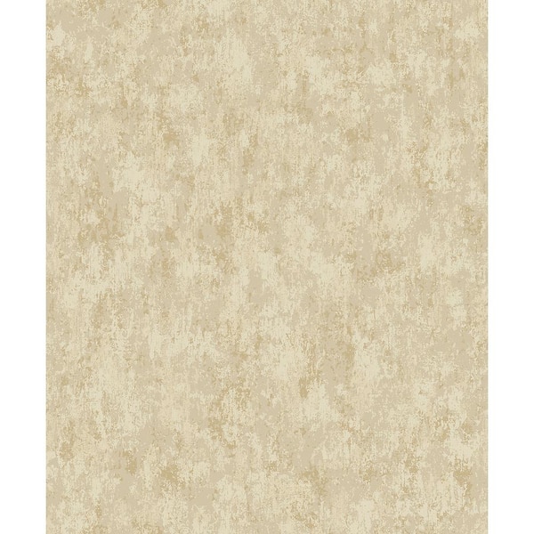 A-Street Prints Haliya Champagne Metallic Plaster Non-Woven Paper