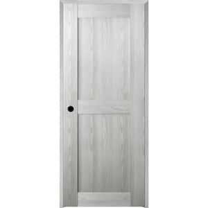 Vona 32 in. x 80 in. Right-Handed Solid Core Ribeira Ash Textured Wood Single Prehung Interior Door