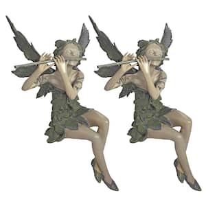 Fairy of the West Wind Sitting Sculpture Set (2-Piece)