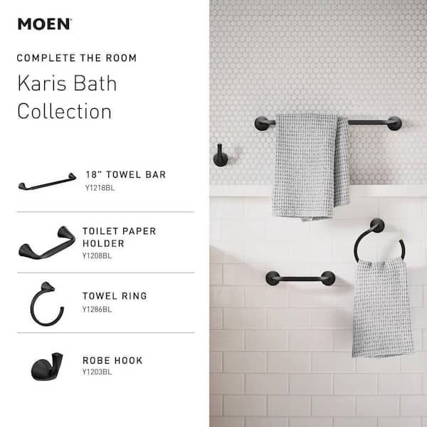 MOEN Karis Single Hole Single Handle Bathroom Faucet in Matte